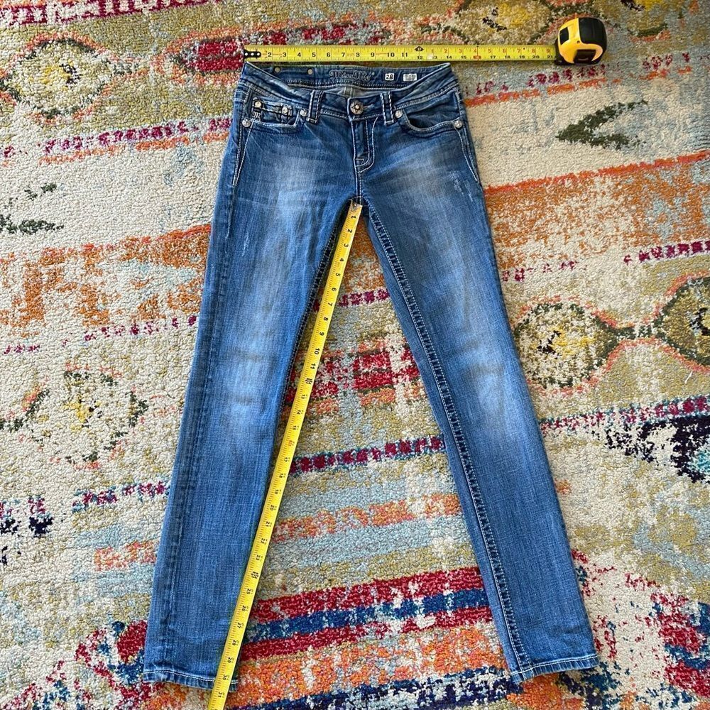 Miss Me Rhinestone Cross Skinny Jeans - Picture 12 of 14